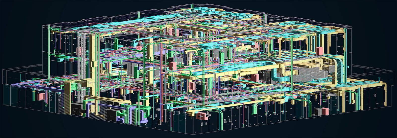 Modelo BIM de coordinación MEP en hospital de nueva planta — Alemania